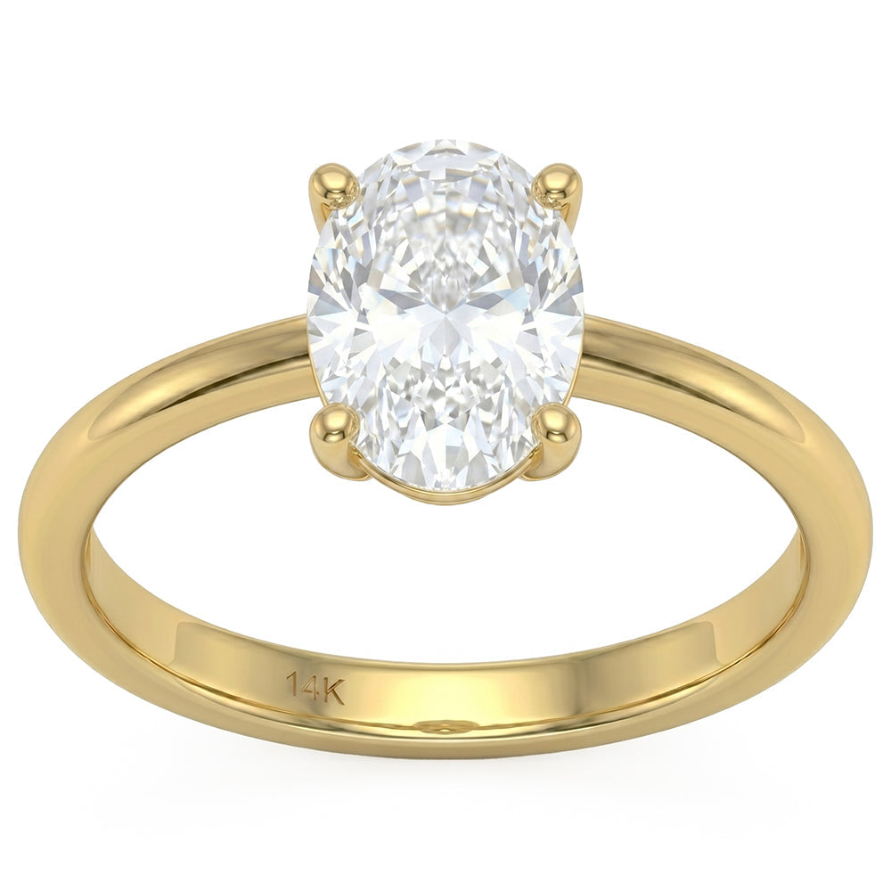 1.00ct 14K Yellow Gold  Diamond Ring Size 6.5