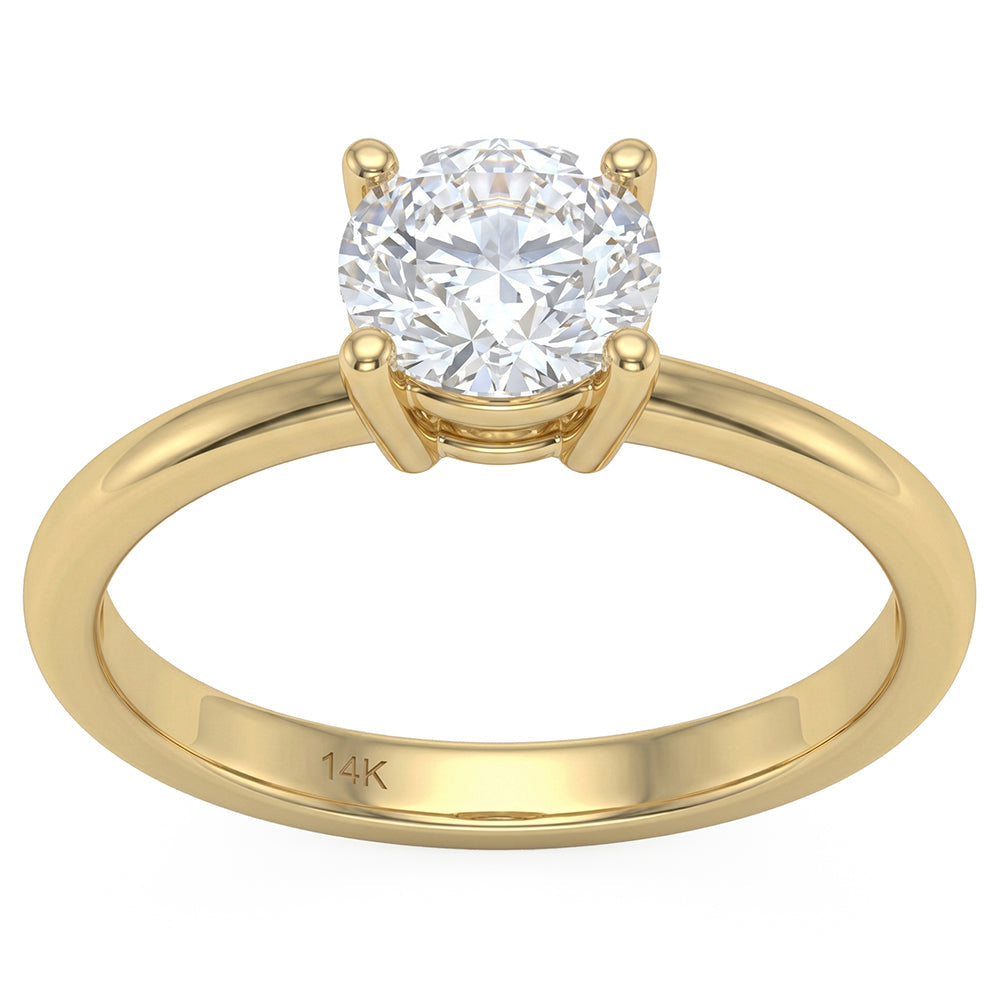 1.00ct 14K Yellow Gold  Diamond Ring Size 6.5