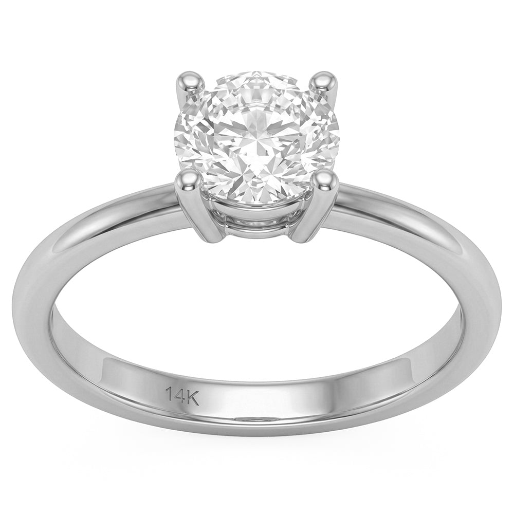 1.00ct 14K White Gold  Diamond Ring Size 6.5