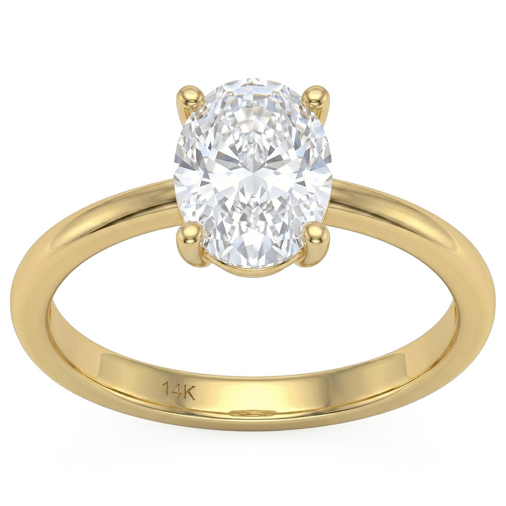 2.00ct 14K Yellow Gold  Diamond Ring Size 6.5