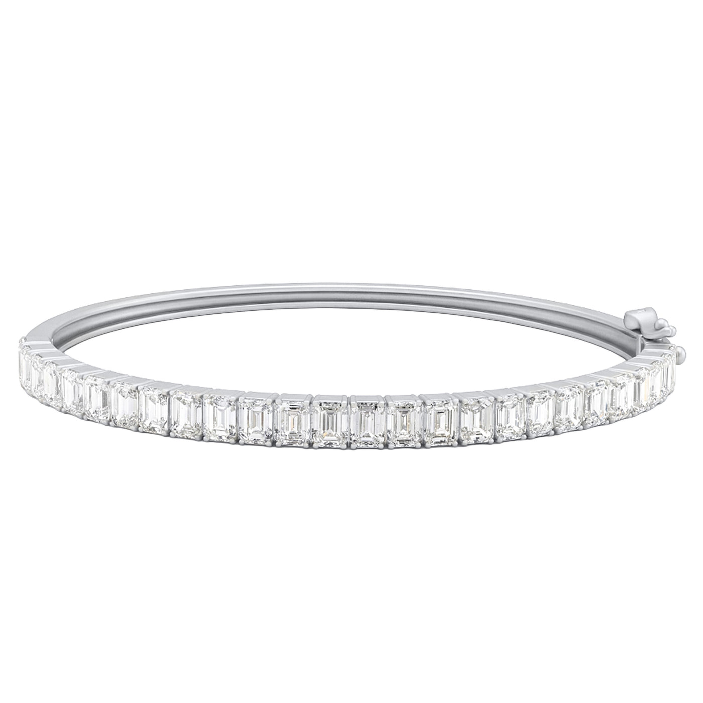 6.24ct 14K White Gold  Diamond Bracelet 7"