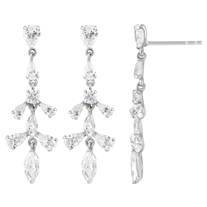 2.49ct 14K White Gold Lab Grown Diamond Earrings